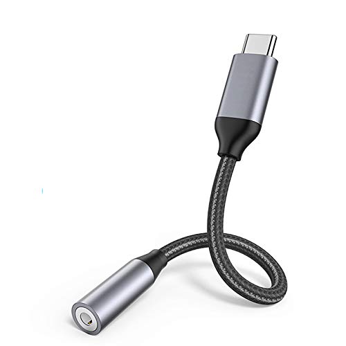 USB C to 3.5 mm Headphone Jack Adapter USB C to 3.5mm Aux Adapter Type C to 3.5mm Aux Audio Dongle Jack Cable Compatible with Google Pixel 3/2/3XL/2XL/iPad Pro 2018/One Plus 6T and More USB C Devices 